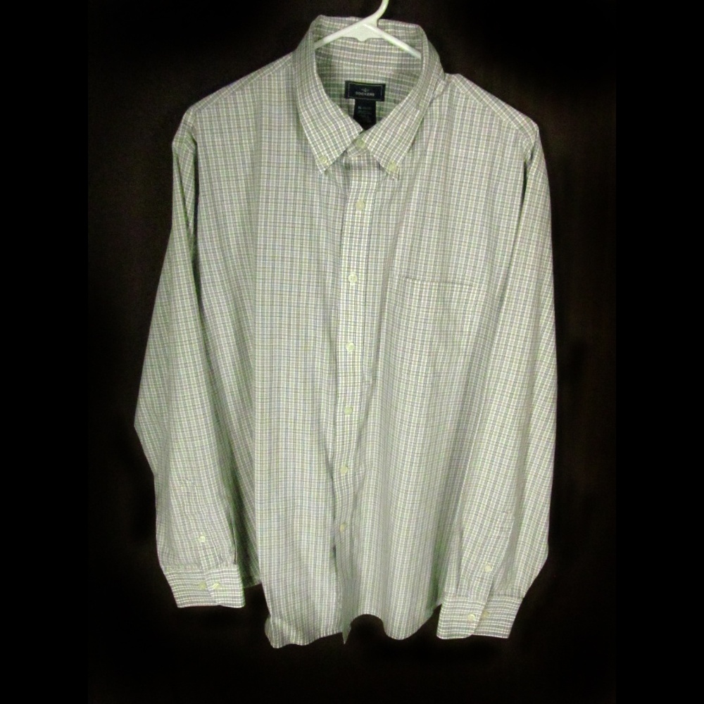 Dockers Men's Shirt XL No Wrinkle Long Sleeve